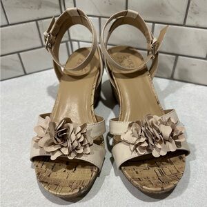 Naturalizer Womens Areda-Flower Ankle Strap Wedge Sandals Shoes BHFO 6612